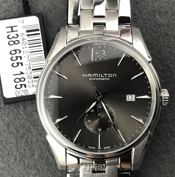 HAMILTON 汉密尔顿 爵士大师系列 超薄款 H38655185 男式自动机械表 优惠码折后9.1 海淘转运关税补贴到手约￥3349