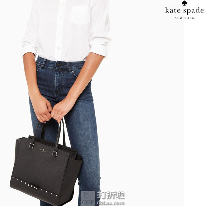 Kate Spade 凯特丝蓓 Laurel Way Jeweled 女式手提包 挎包 2.9折1.83 两色可选 海淘转运到手约￥851