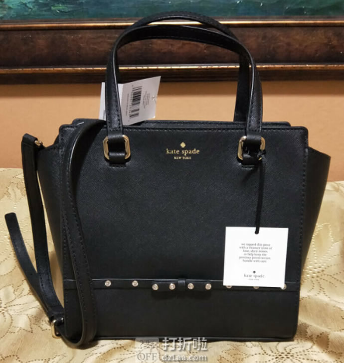Kate Spade 凯特丝蓓 Laurel Way Jeweled 女式手提包 挎包 2.9折1.83 两色可选 海淘转运到手约￥851