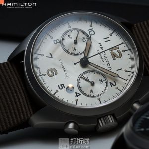 HAMILTON 汉密尔顿 卡其航空系列 2眼计时 男式自动机械表 H76456955 优惠码折后$679 海淘转运关税补贴到手约¥4970 国内¥11560 HAMILTON 汉密尔顿 卡其航空系列 2眼计时 男式自动机械表 H76456955 优惠码折后$679 海淘转运关税补贴到手约¥4970 国内¥11560