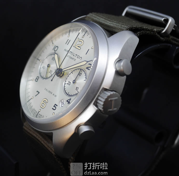 HAMILTON 汉密尔顿 卡其航空系列 2眼计时 男式自动机械表 H76456955 优惠码折后9 海淘转运关税补贴到手约¥4970 国内¥11560