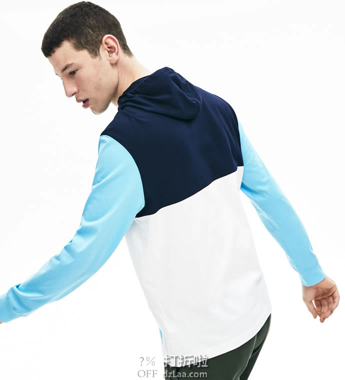 Lacoste 法国鳄鱼 男式撞色连帽卫衣 3.9折.29起 海淘转运到手约¥351