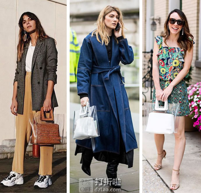 STAUD Shirley Mini 双层透明 女式果冻手提包 子母包 下单3折后¥599.7