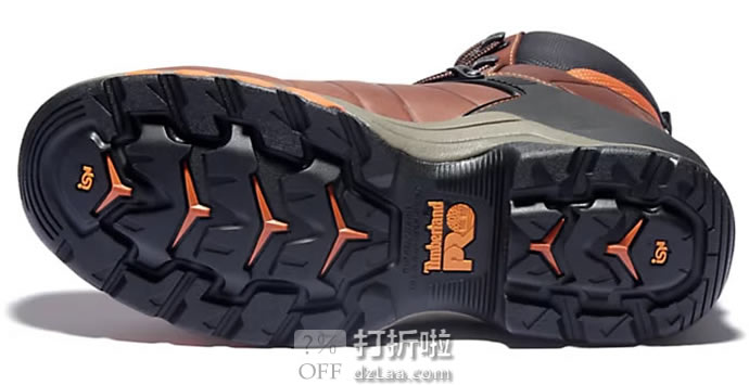Timberland PRO 添柏岚 Hypercharge 8寸 防水男式工装靴 41加宽码3.7折.59 海淘转运到手约¥560