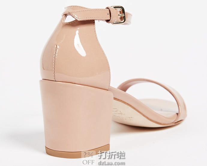 限尺码 Stuart Weitzman 斯图尔特·韦茨曼 Simple 一字扣 女式粗跟凉鞋 4.1折5.33 海淘转运到手¥1217 天猫¥3650