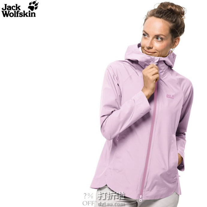 Jack Wolfskin 狼爪 Scenic Trail 户外防水防风透气 女式冲锋衣 L码1.4折.14 海淘转运到手约￥200