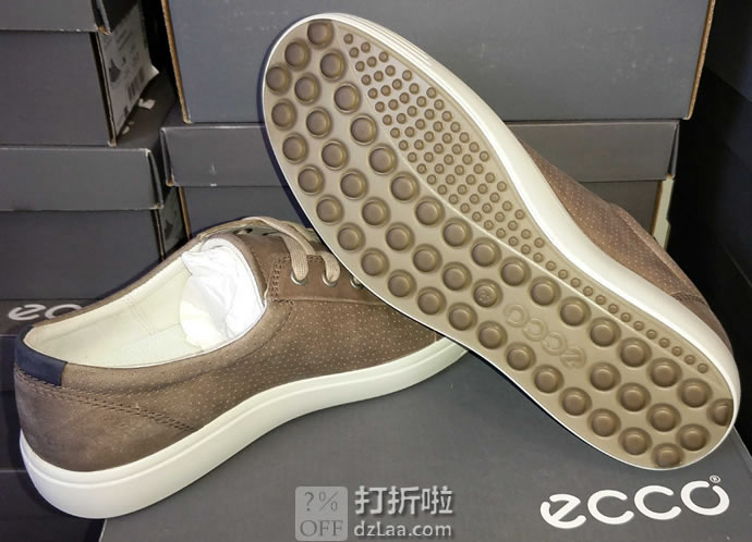 ECCO 爱步 Soft 7 City 柔酷7号 男式系带板鞋 休闲鞋 40码5.1折.51 海淘转运到手约￥485