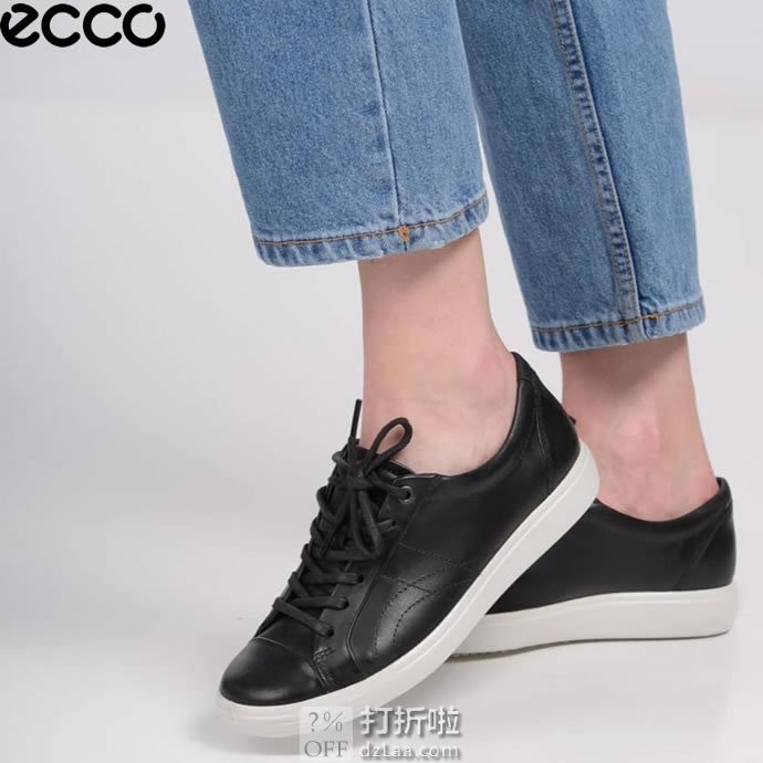 ECCO 爱步 SOFT 7 柔酷7号 缝线装饰 女式休闲鞋 板鞋 4.3折.93 海淘转运到手约￥418