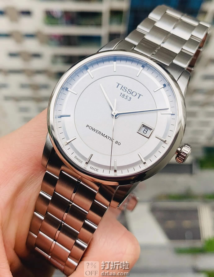 Tissot 天梭 Luxury Powermatic 80 豪致系列 男式机械表 T086.407.11.031.00 优惠码折后3.59 海淘转运关税补贴到手约￥2295