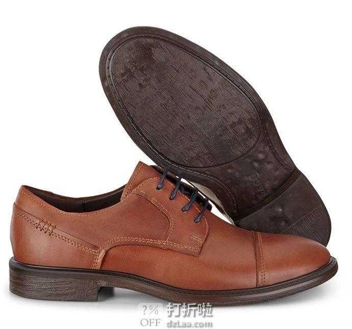 ECCO 爱步 Knoxville 诺斯 男式德比鞋 43码3.8折.55 海淘转运到手约￥589