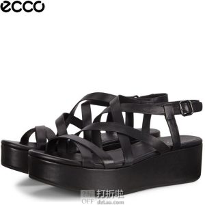 ECCO 爱步 Elevate Plateau 女式厚底凉鞋 37码$59.95 海淘转运到手约￥480