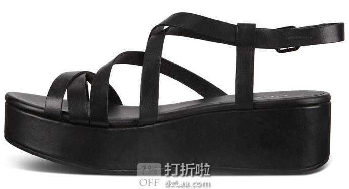 ECCO 爱步 Elevate Plateau 女式厚底凉鞋 37码.95 海淘转运到手约¥480