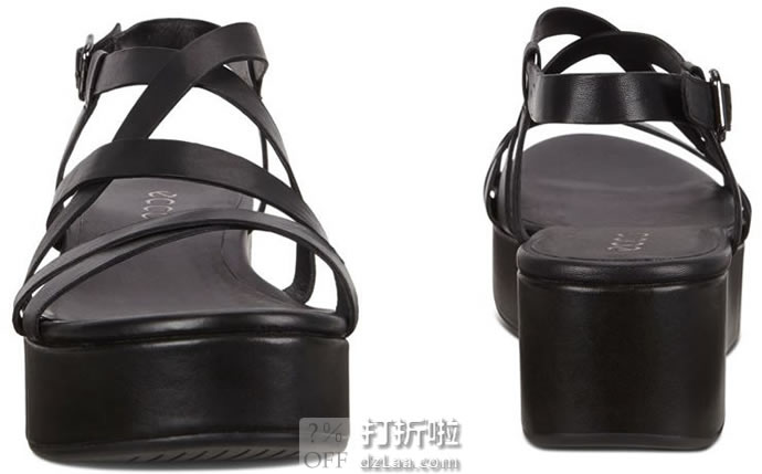 ECCO 爱步 Elevate Plateau 女式厚底凉鞋 37码.95 海淘转运到手约¥480