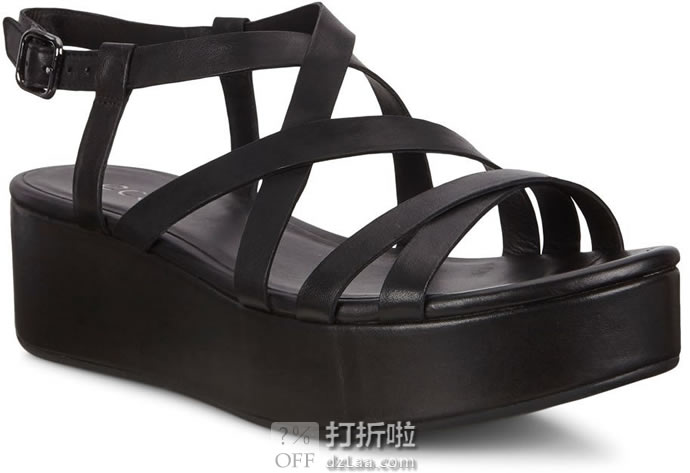 ECCO 爱步 Elevate Plateau 女式厚底凉鞋 37码.95 海淘转运到手约¥480