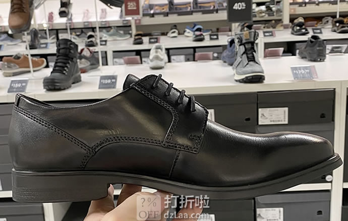 ECCO 爱步 Queenstown 男式系带正装鞋 44码4.7折 海淘转运到手¥419