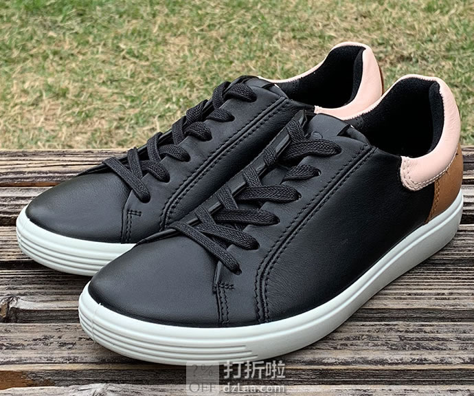 ECCO 爱步 Soft 7 Street 柔酷7号 拼色 女式休闲板鞋 2.2折.82起 海淘转运到手约¥341 天猫¥1469
