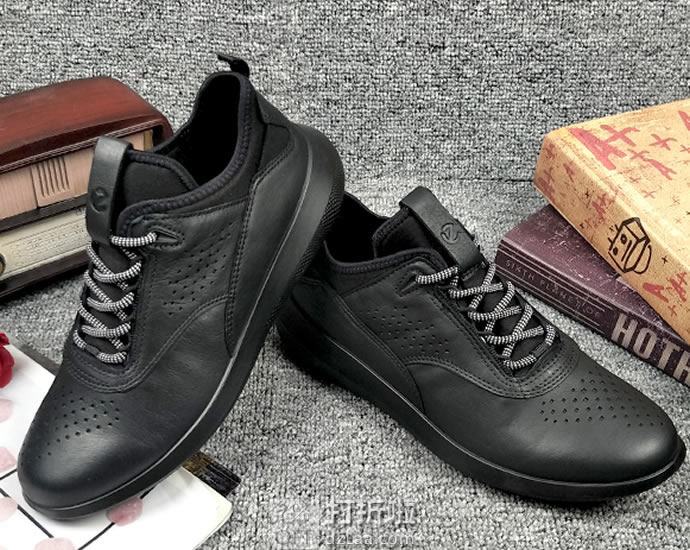 ECCO 爱步 Scinapse 赛速系列 牦牛皮 女式系带高帮休闲鞋 36码4.1折.53 海淘转运到手约¥602