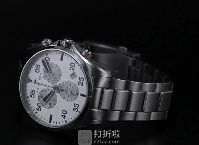 Hamilton 汉密尔顿 Khaki Aviation 卡其航空系列 H76712151 三眼计时 男式石英表 优惠码折后9史低 海淘转运关税补贴到手约¥1893 国内¥6750