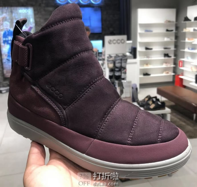 ECCO 爱步 SOFT 7 柔酷7号 Hydromax防水保暖 女式短靴 39码2.9折.83 海淘转运到手约￥479