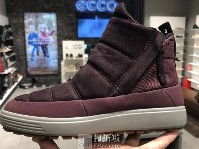 ECCO 爱步 SOFT 7 柔酷7号 Hydromax防水保暖 女式短靴 39码2.9折.83 海淘转运到手约￥479