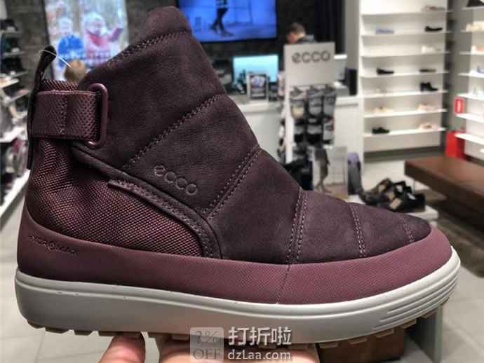 ECCO 爱步 SOFT 7 柔酷7号 Hydromax防水保暖 女式短靴 39码2.9折.83 海淘转运到手约￥479
