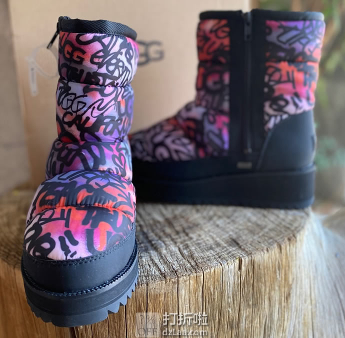 UGG Ridge Graffiti Pop 防水保暖 女式厚底雪地靴 短靴 3.5折.93 海淘转运到手约¥576