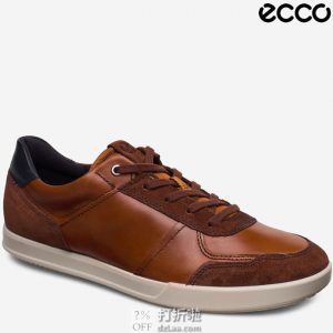 ECCO 爱步 科林2.0系列 拼接款 男式系带板鞋 42码3.3折$49.7 海淘转运到手￥435