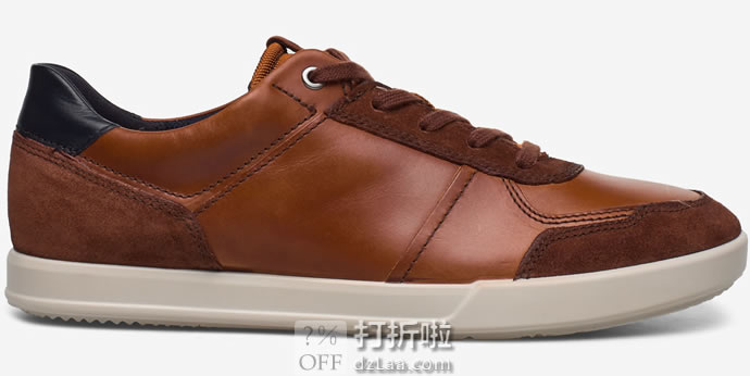 ECCO 爱步 科林2.0系列 拼接款 男式系带板鞋 42码3.3折.7 海淘转运到手¥435