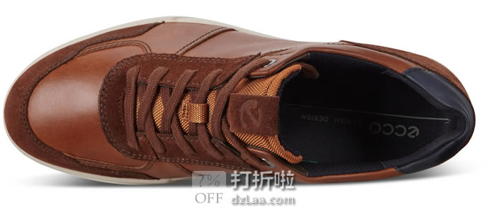ECCO 爱步 科林2.0系列 拼接款 男式系带板鞋 42码3.3折.7 海淘转运到手¥435
