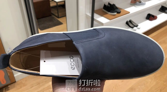 ECCO 爱步 Soft 8 柔酷8号 一脚套 男式休闲鞋 板鞋 42码2.5折.06 海淘转运到手约¥402