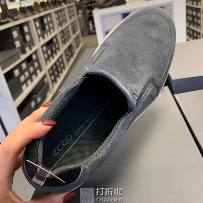 ECCO 爱步 Ennio 恩尼奥系列 一脚套男式休闲鞋 41码4.6折.03 海淘转运到手￥540