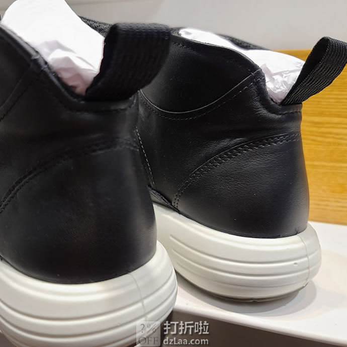 ECCO 爱步 柔酷7号 女式高帮板鞋 运动短靴 38码3.5折.18 海淘转运到手约￥548