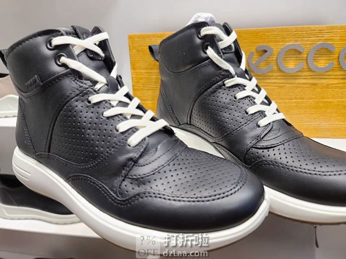 ECCO 爱步 柔酷7号 女式高帮板鞋 运动短靴 38码3.5折.18 海淘转运到手约￥548