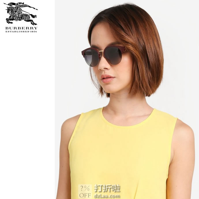 意大利产 Burberry 巴宝莉 BE4241 女式太阳镜 3.6折 海淘转运到手￥559
