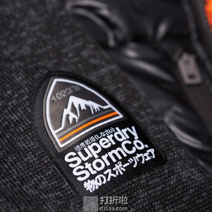 Superdry 极度干燥 Storm Hybrid 男式连帽保暖外套夹克 S码5.8折.01 海淘转运到手￥494