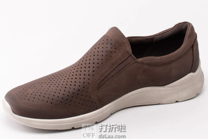 ECCO 爱步 IRVING 欧文系列 打孔版 一脚套 男式休闲鞋 43码5.7折.69 海淘转运到手约￥597