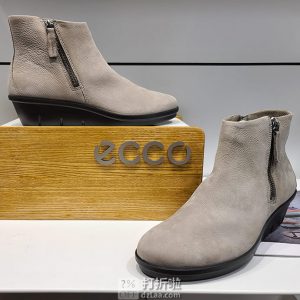 ECCO 爱步 Skyler斯凯乐系列 双侧拉链 女式坡跟踝靴 5折$59.99 海淘转运到手约￥490 2色多码可选