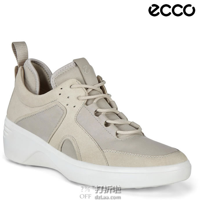 ECCO 爱步 Soft 7 柔酷7号 女式坡跟运动休闲鞋 3.9折$62.53起 海淘转运到手￥498 天猫￥1238