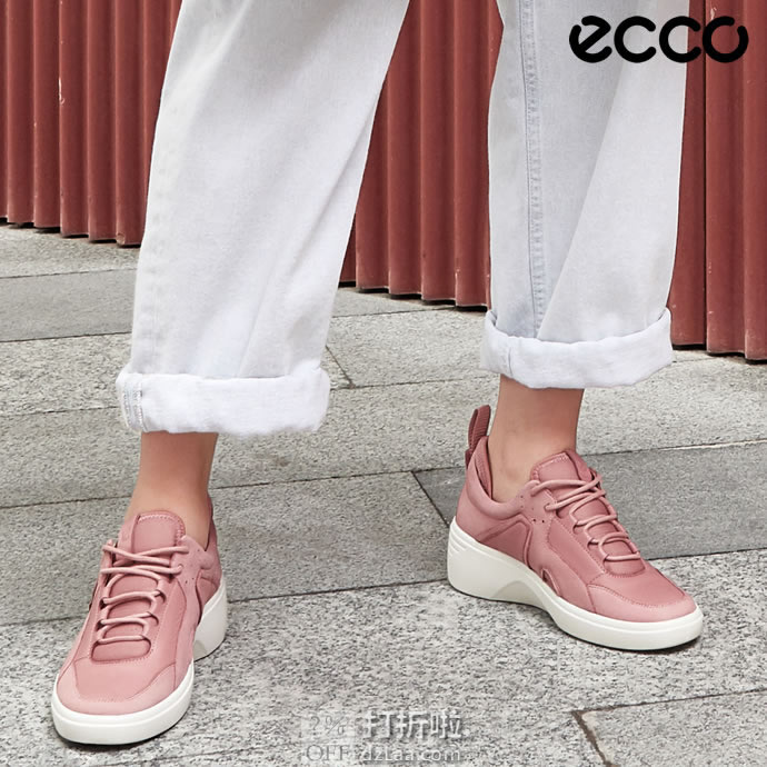 ECCO 爱步 Soft 7 柔酷7号 女式坡跟运动休闲鞋 35码4.1折.9 海淘转运到手￥524 天猫￥1274