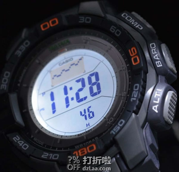 金盒特价 CASIO 卡西欧 PRG-270-1 三重感应器 太阳能登山表 4.4折.99 海淘转运关税补贴到手约¥659