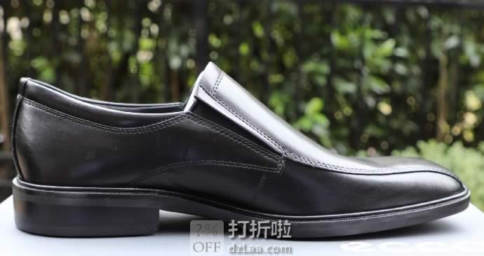 ECCO 爱步 高端款 Illinois 伊利诺 一脚套 男士正装鞋 42码3.1折.95 海淘转运到手约￥616