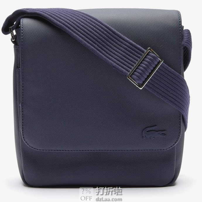金盒特价 Lacoste 法国鳄鱼 纯色轻便 男式斜挎包 5.6折.2 海淘转运到手约¥441