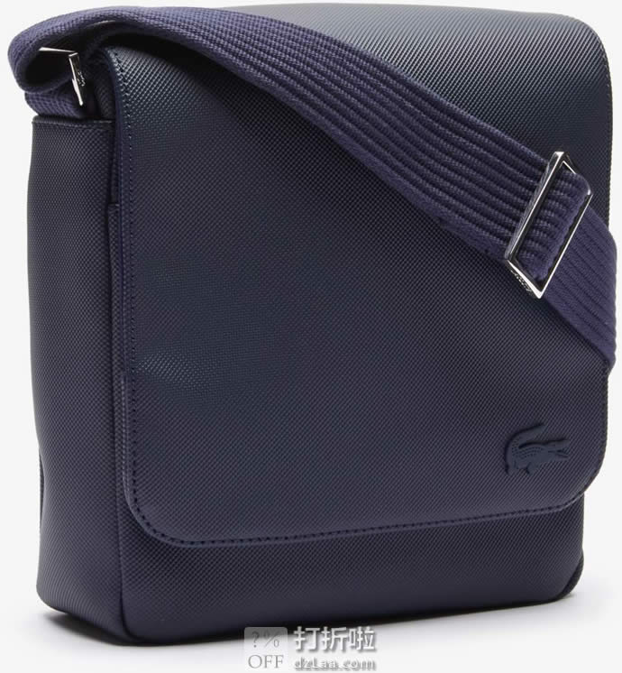 金盒特价 Lacoste 法国鳄鱼 纯色轻便 男式斜挎包 5.6折.2 海淘转运到手约¥441