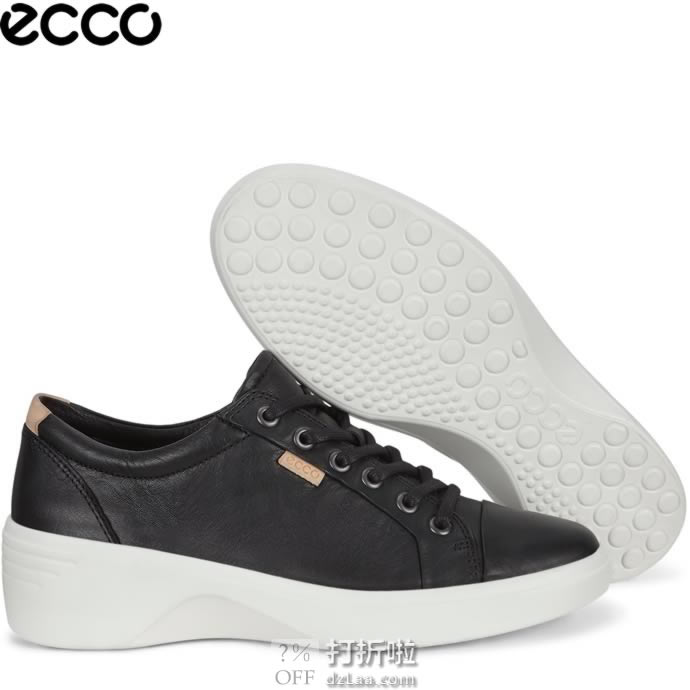 ECCO 爱步 Soft 7 柔酷7号 女式坡跟休闲鞋 4.3折.4起 海淘转运到手约¥547