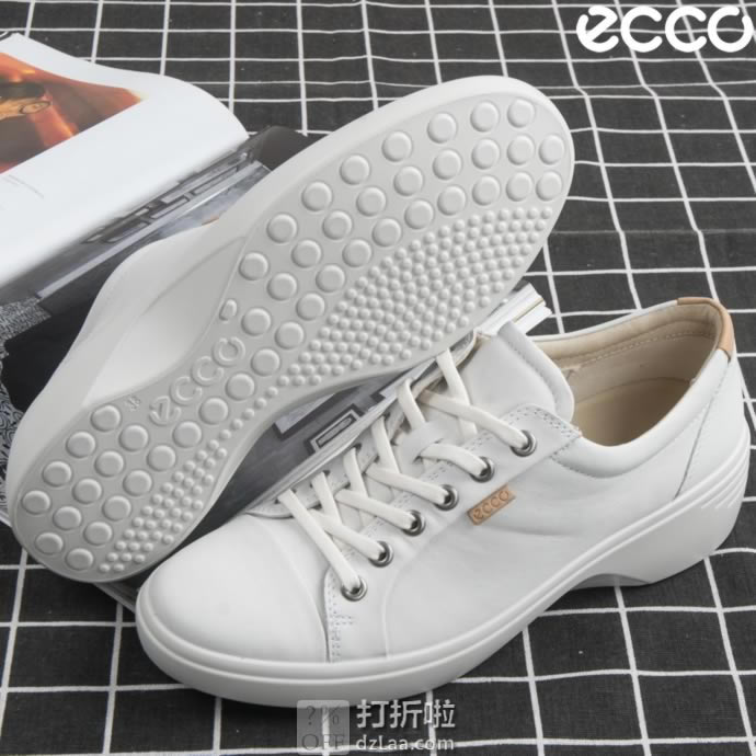 ECCO 爱步 Soft 7 柔酷7号 女式坡跟休闲鞋 4.3折.4起 海淘转运到手约¥547
