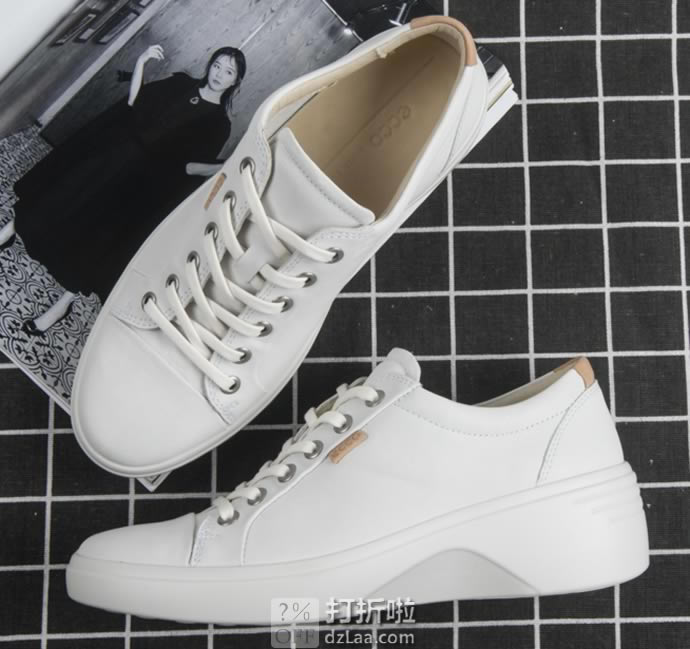 ECCO 爱步 Soft 7 柔酷7号 女式坡跟休闲鞋 4.3折.4起 海淘转运到手约¥547