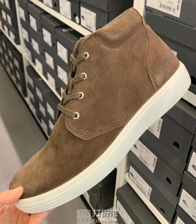 ECCO 爱步 柔酷系列 男式经典短靴 42码4.3折.8 海淘转运到手约￥402