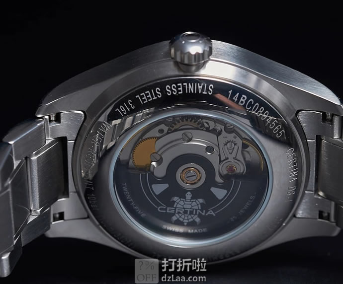 CERTINA 雪铁纳 DS 1系列 C006.428.11.051.00 男式机械表 优惠码折后5.49 海淘转运关税补贴到手约¥2473