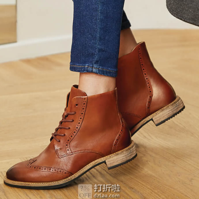 ECCO 爱步 Sartorelle 25 洒脱系列 布洛克风格 女式短靴 ￥666.59