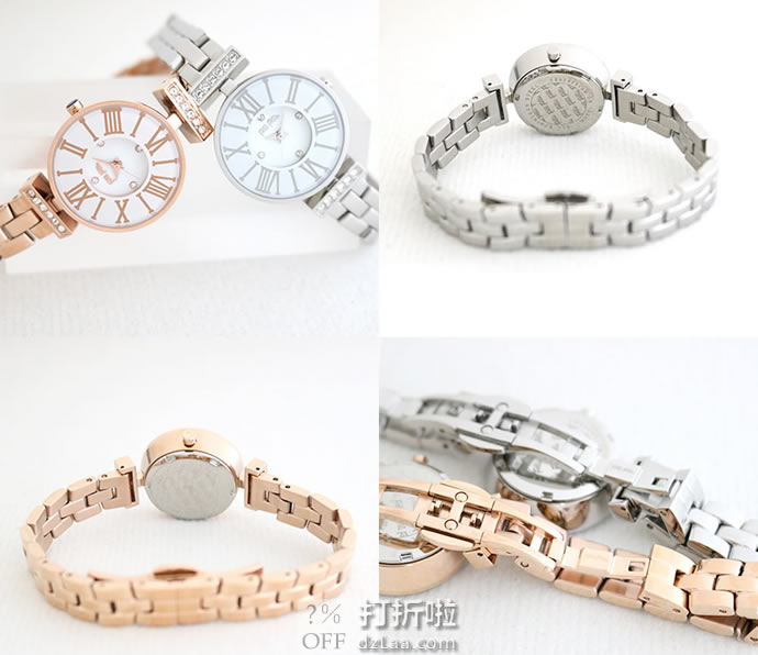 Folli Follie Mini Dynasty系列 WF15B028BSW 玫瑰金镶水晶时尚女表 ￥1218.76